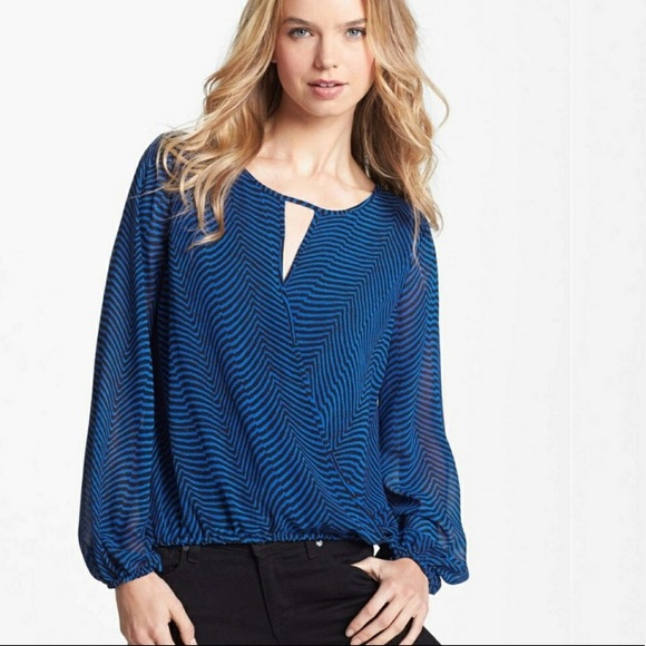 vince camuto faux wrap top